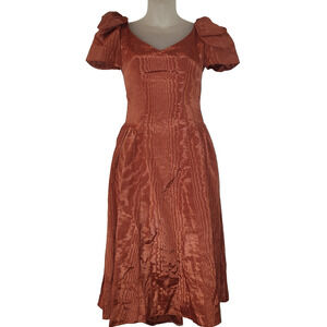 House of Bianchi Womens Vintage Rust Copper Short Sleeve Size M Bag 8